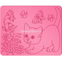 Трафарет рельефный большой "Кошки" 18С 1177-08 от магазина "Карандаш"