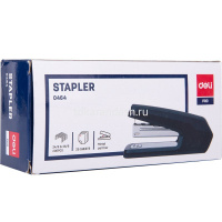 Степлер №24/6,26/6 25л глубина 45мм пластик черный E0464BLACK от магазина "Карандаш"