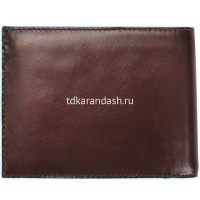 Кошелек "Blue Square" 12,5x9,5x2,5см 1 отделение, коричневый, натуральная кожа PU1240B2/MO от магазина "Карандаш"