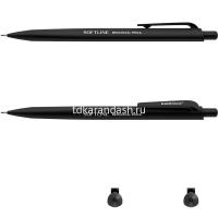 Карандаш механический 0,9мм "SoftLine" HB с ластиком, пластик, трехгранный корпус Soft Touch 48181 от магазина "Карандаш"