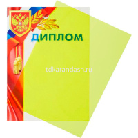 Обложка для переплета 10 листов А4 200мкм пластик желтый от магазина "Карандаш"