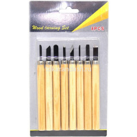 Набор резцов 8шт 14см металл/дерево Y7963-18 от магазина "Карандаш"