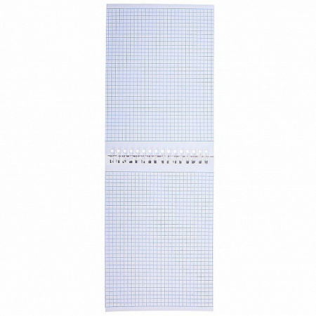 Блокнот А5 80л клетка на спирали, бумвинил металлик золото 80Б5бвВ1гр от магазина "Карандаш"