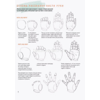 Книга-скетчбук начинающего художника "Рисуем кисти рук и стопы шаг за шагом: 50 проектов" 64стр. от магазина "Карандаш"