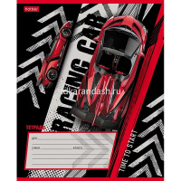 Тетрадь А5 12л косая линия "Я люблю скорость" на скобе 5 дизайнов 080075 от магазина "Карандаш"