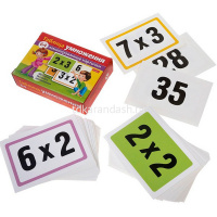 Игра "Ламинированные карточки. Таблица умножения" 64 карточки 6х8,5см, картон 092080 от магазина "Карандаш"