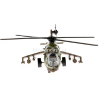 Вертолет "МИ-24" хаки, инерционный, металл 15см (открывается кабина) SB-16-58WB от магазина "Карандаш"