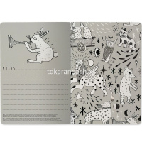 Тетрадь А5 40л клетка "Средневековье" прошитый блок матовая ламинация 7-40-125 от магазина "Карандаш"