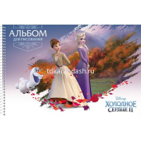 Альбом для рисования А4 30л "Холодное сердце" на спирали, микроперфорация, 5 дизайнов 061648 от магазина "Карандаш"