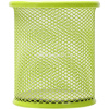 Подставка д/канц.принадлежностей d-9х10см сетчатая металлическая, салатовая Е9153