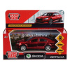 Машина "Skoda Octavia" красная, инерционная, металл 12см (открывающиеся двери) OCTAVIA-RD-CH