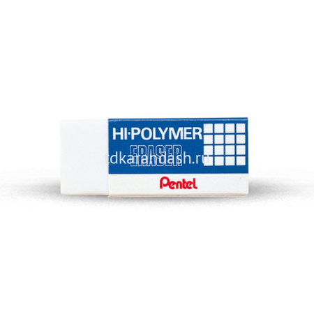 Ластик "Hi-Polymer Eraser" прямоугольный, 35х16х11,5мм, белый, высокополимерный ZEH03