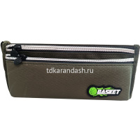 Пенал "Basket" 22х9,5х7см прямоугольный, 2 отделения, 1 карман, текстиль, с ручкой, на липучке, 3 цв от магазина "Карандаш"