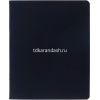 Тетрадь А5 96л клетка "SoloMatte. Черный бархат" на скобе, ламинация Soft-touch 092746
