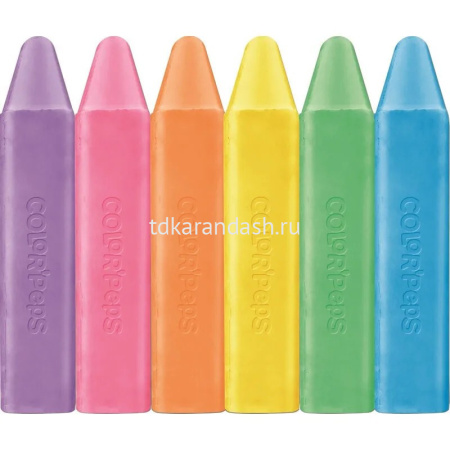 Набор цветного мела для асфальта 6шт "Color'Peps" картонная упаковка 936010 от магазина "Карандаш"