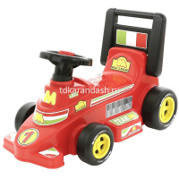 Каталка-автомобиль "Гоночный Трек" 63,5x33x41,5см, красный, пластик 7987 от магазина "Карандаш"