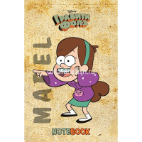 Блокнот А7 48л "Гравити Фолз" клетка, склейка, 3-х цветный блок, 5 дизайнов 48Б7В1к от магазина "Карандаш"