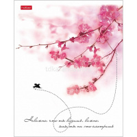 Тетрадь А5 96л клетка "Нежность" на скобе матовая ламинация тиснение 5 дизайнов 068197 от магазина "Карандаш"