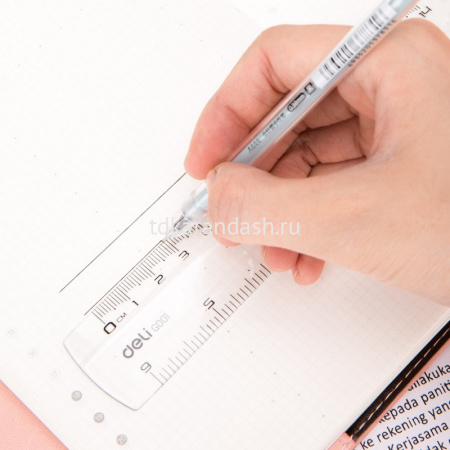 Линейка 15см прозрачная, пластик, градуировка EG00112 от магазина "Карандаш"