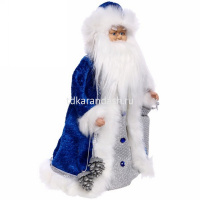 Дед Мороз 40см в синей шубе (звук) Y8485-19 от магазина "Карандаш"