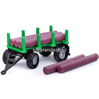 Трактор с прицепом "Фермер №2" на батарейках, пластик 29х8х8см (свет, звук) 550-10P от магазина "Карандаш"