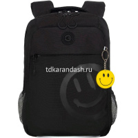 Рюкзак 39х26х19см, 740гр, 2 отделения, 3 кармана, с брелком, черный RB-556-6/1 от магазина "Карандаш"