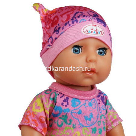 Кукла-пупс "Оленька" 20см озвученная с бутылкой и горшком (песни, стихи, пьёт) Y20AN-DP-21-RU от магазина "Карандаш"