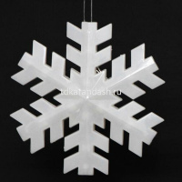 Эл/гирлянда Штора Снежинки 48 цветных диодов 15,5*15,5см 8шт, прозрачный провод 2м, 1 режим Y1455-15 от магазина "Карандаш"