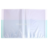 Папка 40 вкладышей А4 с карманом, полипропилен, синий 5076BLUE от магазина "Карандаш"