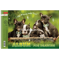 Альбом для рисования А4 24л "Меня зовут Гав" на спирали, перфорация на отрыв, 5 дизайнов 062425 от магазина "Карандаш"