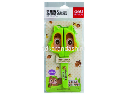 Ножницы детские 13,8см "Happy Cat" сталь, ассорти 6061 от магазина "Карандаш"