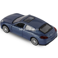 Машина "Porsche Panamera S" синяя, инерционная, металл 17,5см (свет, звук, откр.двери) JB1200190 от магазина "Карандаш"