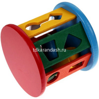 Игра логическая 3в1 "Сортер круглый" 13х11,5см дерево 11385-24 от магазина "Карандаш"