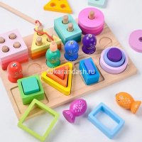 Картинка Игра логическая "Рыбалка-Пирамидка" 22х15см 36 деталей, дерево XJ4095 от магазина "Карандаш" Игра логическая "Рыбалка-Пирамидка" 22х15см 36 деталей, дерево XJ4095 от магазина "Карандаш"