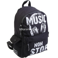 Рюкзак "Music" 40х30х17см, 600гр, 1 отделение, 3 кармана, черный 12-003/18 от магазина "Карандаш"