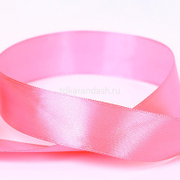 Лента упаковочная атласная 2,5см х 5,4м розовая №005 AL-25P от магазина "Карандаш"