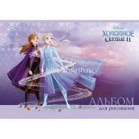 Альбом для рисования А4 30л "Холодное сердце" на скобе 5 дизайнов 30А4В/061647 от магазина "Карандаш"