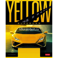Тетрадь А5 18л клетка "YELLOWsupercar" на скобе 5 дизайнов 18Т5В1 от магазина "Карандаш"