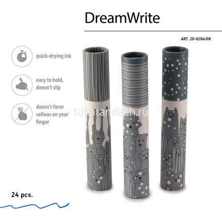 Ручка шариковая "DreamWrite. Animals. Pattern" 0,7мм синяя, в футляре, 3 вида 20-0264/08 от магазина "Карандаш"