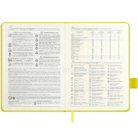 Ежедневник недатированный А6+ "Escalada" 240стр., лаймовый, искусств.кожа "Виннер" магн. застежка от магазина "Карандаш"