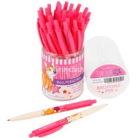 Ручка шариковая "HappyClick. FunColor. Корги" 0,5мм синяя, автомат 20-0241/67 от магазина "Карандаш"