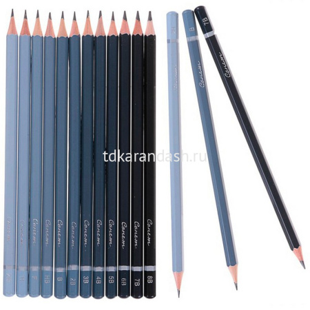 Набор карандашей чернографитных 12шт "Сонет" 2Н-8В, картон 12941432 от магазина "Карандаш"