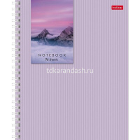 Тетрадь А5 96л клетка "Прикосновение к природе" на спирали, многоцветный срез, перфорация на отрыв 4 от магазина "Карандаш"