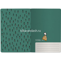 Тетрадь А5 40л клетка "Rainy cat" прошитый блок матовая ламинация 7-40-001/107 от магазина "Карандаш"