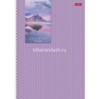 Тетрадь А4 96л клетка "Прикосновение к природе" на спирали, перфорация на отрыв, матовая ламинация от магазина "Карандаш"