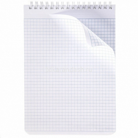 Блокнот А5 80л "Office Book" клетка, на спирали, жесткая подложка 076920 от магазина "Карандаш"