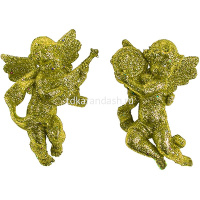 Набор ёлочных украшений 4шт "Ангел" 9см 3 цвета Y1614-14/SH06-301 от магазина "Карандаш"