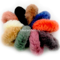 Резинка для волос 4см 3 шт. 3 цвета пушистые, 4 вида 11896-24 от магазина "Карандаш"