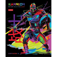 Тетрадь А5 48л клетка "Color Warrior" на скобе глянцевая ламинация 5 дизайнов 089030 от магазина "Карандаш"