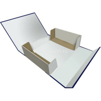 Папка архивная с завязками А4 100мм синяя бумвинил 128/741091 от магазина "Карандаш"